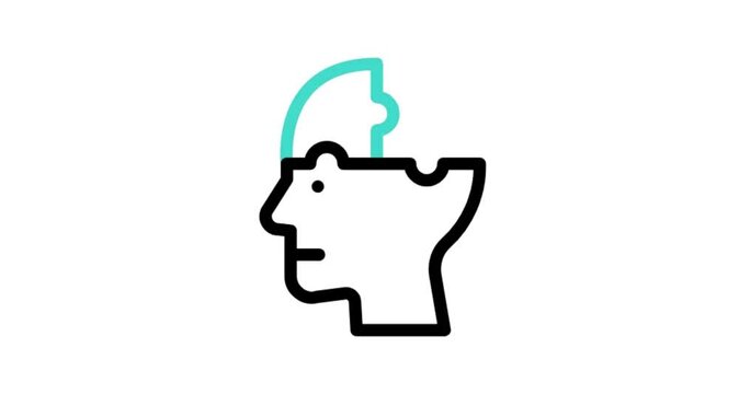 silhouette with a mark