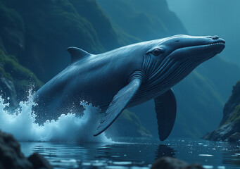 Fototapeta premium cryptocurrency whales influence prices coordinated buying selling