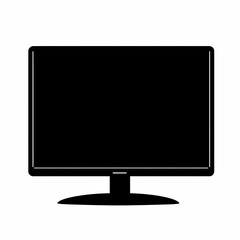 Modern computer monitor with sleek design and stand, ideal for workspaces