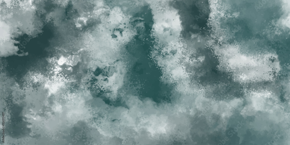 Poster watercolor wash texture in soothing blue and green hues, with soft, calming backdrop. background wit