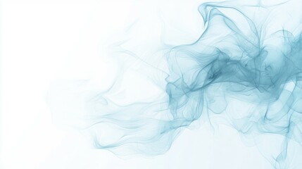 Abstract blue smoke-like patterns on a light background, evoking a sense of calm and fluidity.