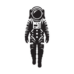 Astronaut, Spaceman silhouette vector illustration