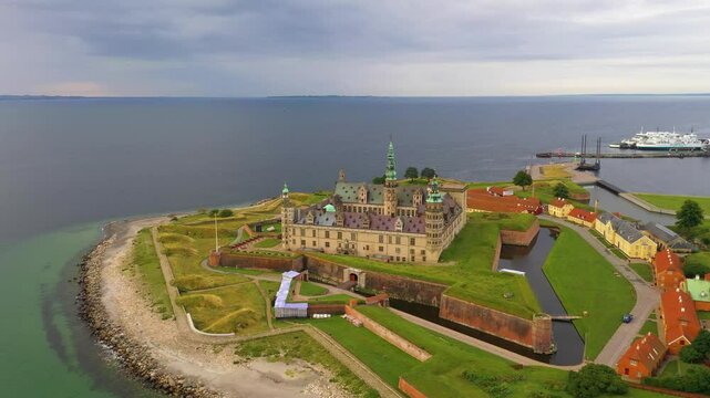 A Marvelous Castle fort bordering the sea