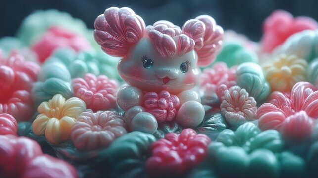 Playful balloon characters forming a joyful family in a vivid setting with dynamic expressions and bright colors evoking happiness and celebration