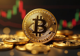 golden bitcoin dominates cryptocurrency charts growing presence stock market landscape