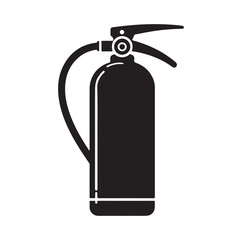 Fire Extinguisher silhouette vector illustration