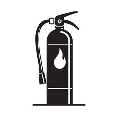 Fire Extinguisher silhouette vector illustration