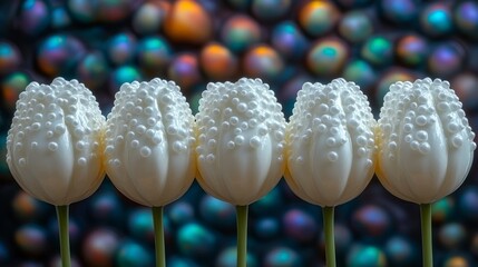 Gentle artistic background showcasing blooming tulips in soft hues blending seamlessly with abstract pastel colors evoking a sense of tranquility and springtime joy