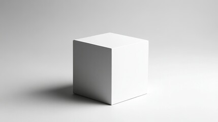 box cube white background
