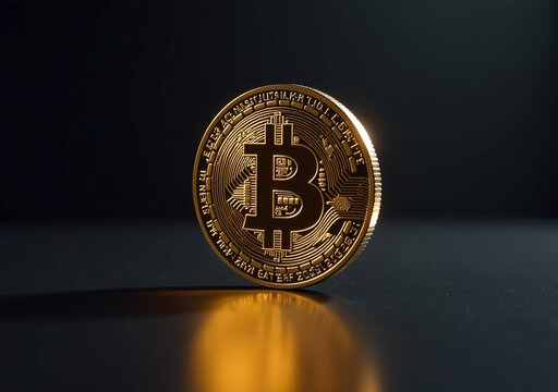 intense light shines alone one bitcoin minimalist