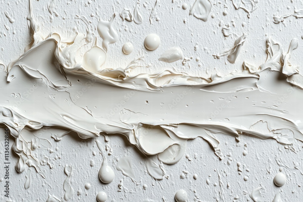 Poster abstract texture created with paint drops and swirls on a canvas surface