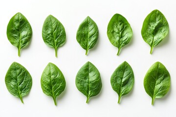 Fresh Spinach Leaves Green Healthy Food Pattern Nature Organic Vegetarian