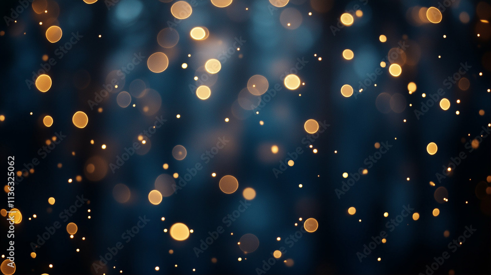 Poster bokeh lights shimmering against a blurred background creating a magical and enchanting atmosphere
