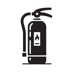 Fire Extinguisher silhouette vector illustration