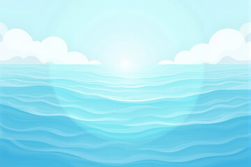 Obraz premium A mindfulness background with calm ocean waves, soft light, and relaxing spa elements, ideal for promoting relaxation and serenity..