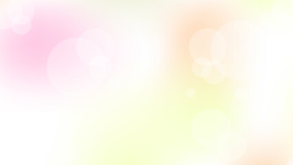 淡い色のグラデーション。玉ボケの柔らかい素材