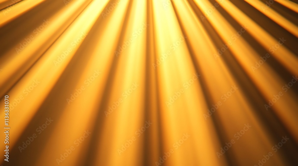 Poster luminous golden rays diffused on blank background for uplifting visuals