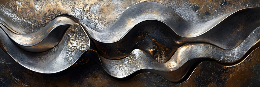 Harmonious Fusion: The Artistic Representation of Metal Alloys' Intricate Blend