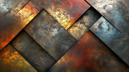 Harmonious Fusion: The Artistic Representation of Metal Alloys' Intricate Blend