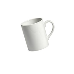 A white mug isolated on white background