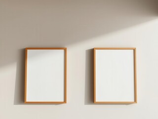 A realistic mockup of a framed wall art display with a modern design, frame, creative