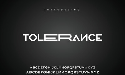 Creative font. Modern abstract digital tech font. Logo creative font, type, technology, movie, digital, music, movie. Fonts and illustration in vector format.