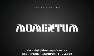 Creative font. Modern abstract digital tech font. Logo creative font, type, technology, movie, digital, music, movie. Fonts and illustration in vector format.