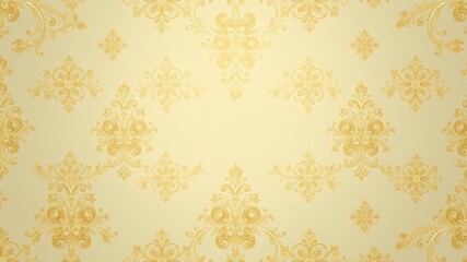 Elegant luxury seamless gold floral wallpaper pattern, beautiful, vintage, opulent