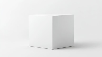 box cube white background
