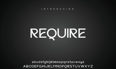 Abstract modern urban alphabet fonts. Typography sport, technology, fashion, digital, future creative logo font.