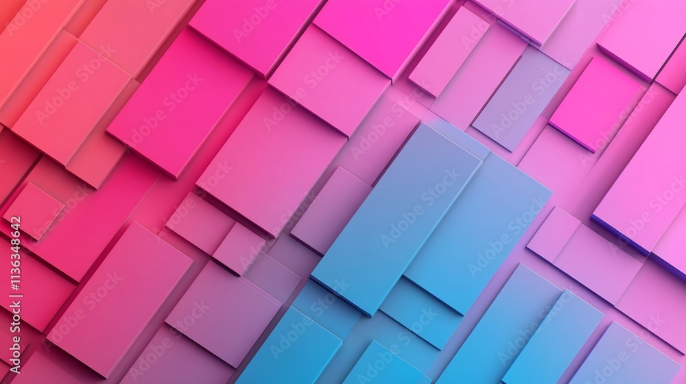 Poster captivating abstract 3d textured background with gradient hues and pixelated designs