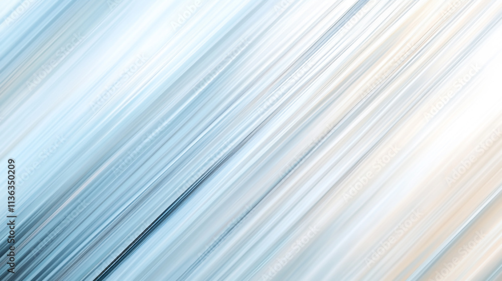 Poster soft blue and white abstract lines create a tranquil atmosphere in a modern space