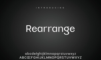 Abstract modern urban alphabet fonts. Typography sport, technology, fashion, digital, future creative logo font.