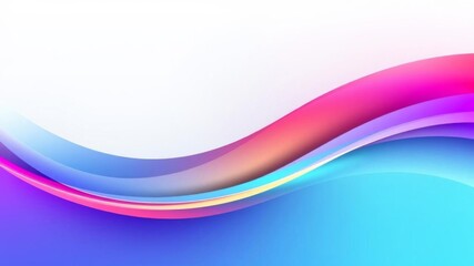 Obraz premium Modern abstract background with gradient wave design, vibrant colors, smooth lines, versatile template for various uses, versatile, vibrant, abstract