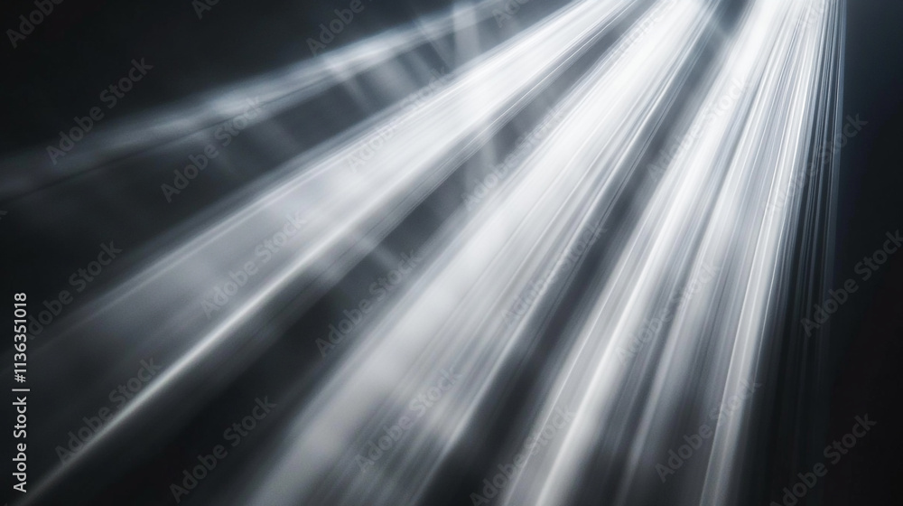 Poster light rays breaking through darkness in an ethereal display of illumination
