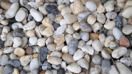 Small stones for background. Stone decoration.