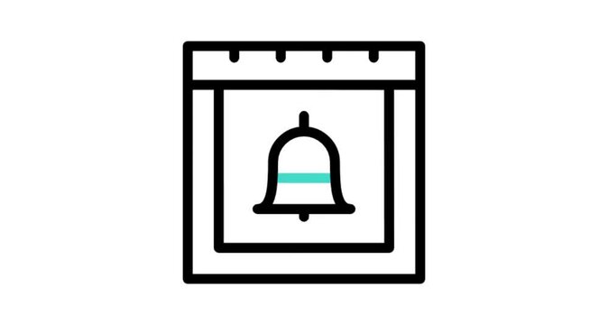 illustration of a bell on white