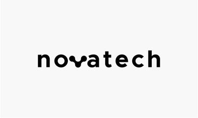 Modern novatech Technology Logo Design