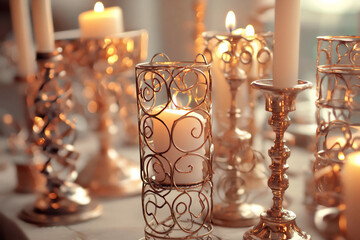  a diy candle holder project featuring beautifully crafted candle holders