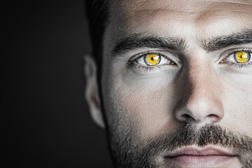 Obraz premium A monochromatic depiction of eyes, with dramatic contrast highlighting their shape and depth