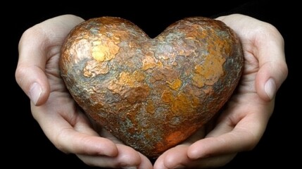 Heart of Gold in Loving Hands