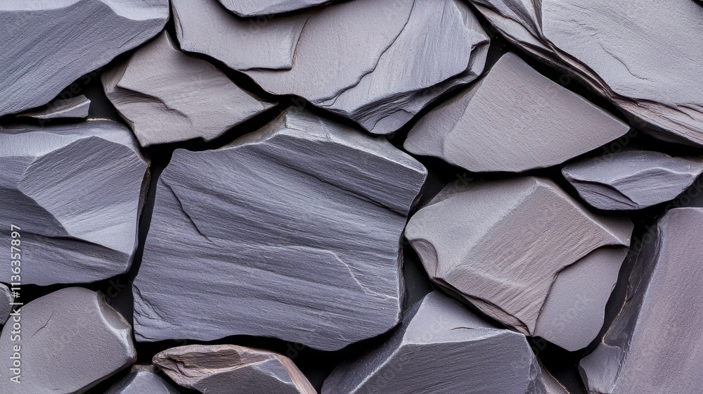 Poster textured gray stones with sharp edges for background or design use