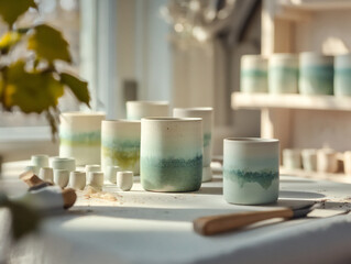  a diy ceramic vase project featuring handmade vases with unique glaze des