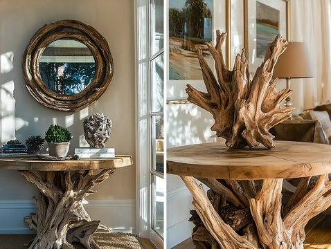  a diy driftwood art project featuring creatively designed driftwood sculp