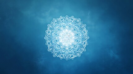 Plain sky blue background with minimal texture
