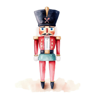 A whimsical nutcracker figurine in vibrant colors, perfect for festive decor and holiday celebrations.