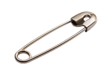 safety pin isolated on white background