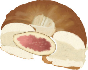 Fig cream cheese bagel bread