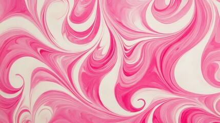 Pink and white swirling patterns blending together