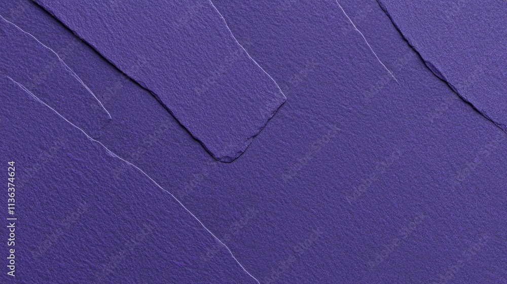 Poster textured purple surface with distinctive torn edges and patterns